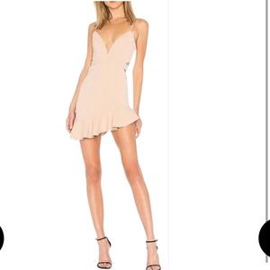 NEW NWT NBD Cream Cutout Ruffle Bottom XS